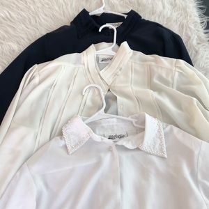Vintage BUNDLE 3 Yves St Clair Blouses